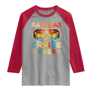 Bahamas Cruise Raglan Shirt Cruisin Together Matching Family Cruise 2025 TS10 Sport Gray Red Print Your Wear