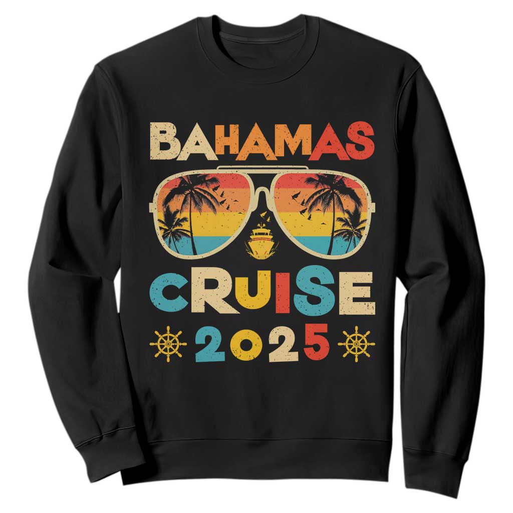 Bahamas Cruise Sweatshirt Cruisin Together Matching Family Cruise 2025 TS10 Black Print Your Wear