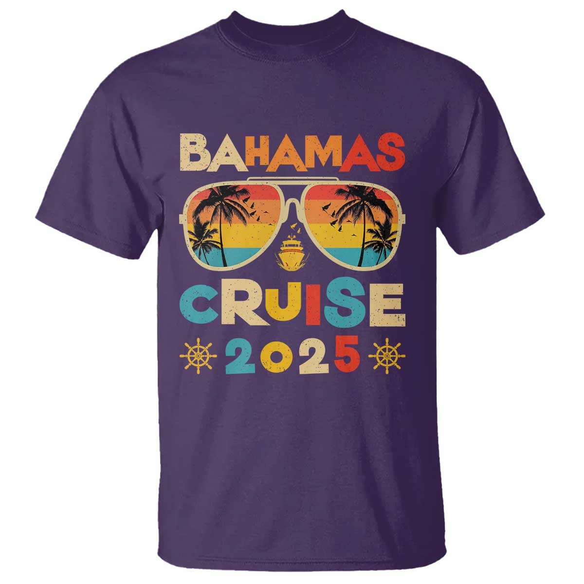 Bahamas Cruise T Shirt Cruisin Together Matching Family Cruise 2025 TS10 Purple Print Your Wear