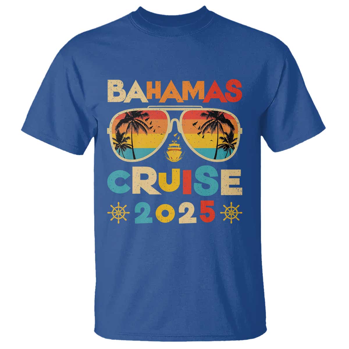 Bahamas Cruise T Shirt Cruisin Together Matching Family Cruise 2025 TS10 Royal Blue Print Your Wear