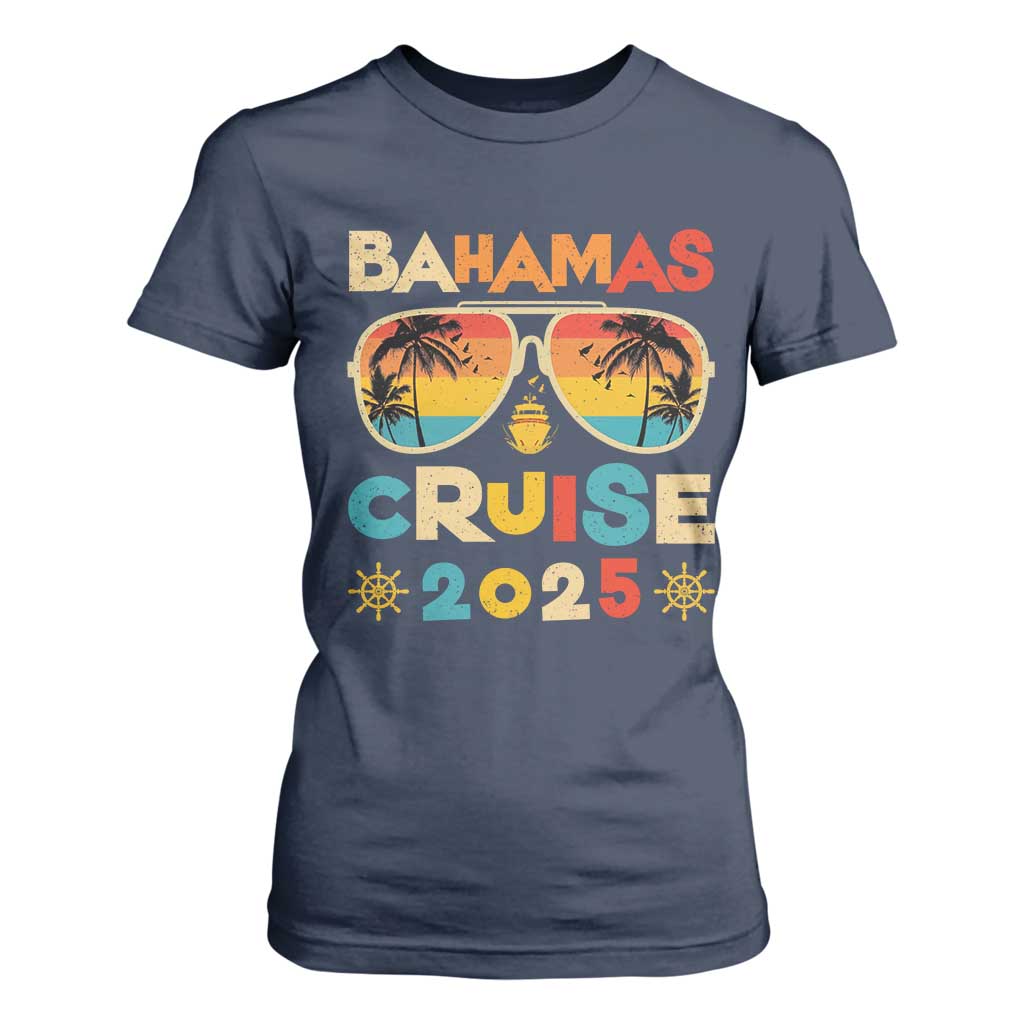 Bahamas Cruise T Shirt For Women Cruisin Together Matching Family Cruise 2025 TS10 Navy Print Your Wear