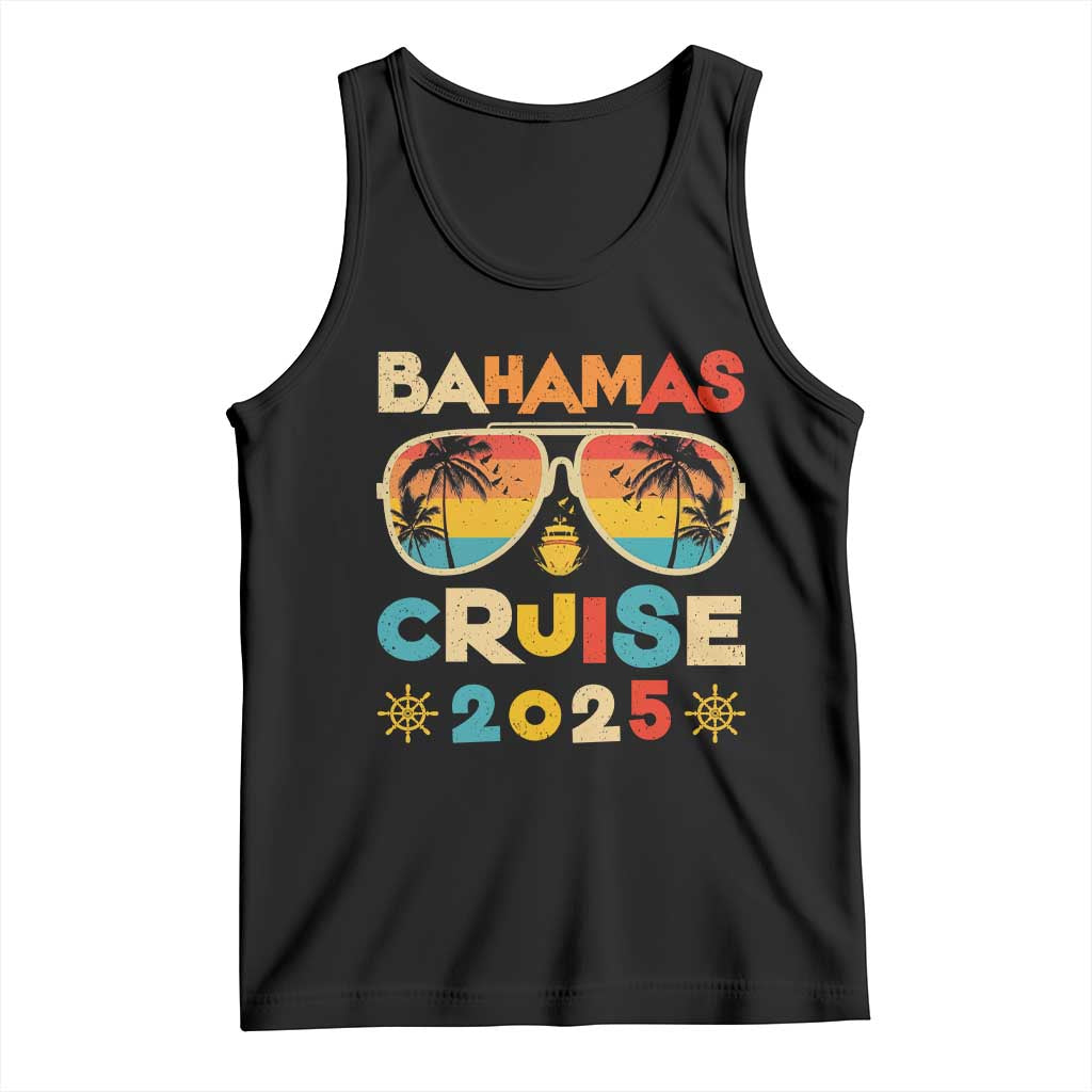 Bahamas Cruise Tank Top Cruisin Together Matching Family Cruise 2025 TS10 Black Print Your Wear