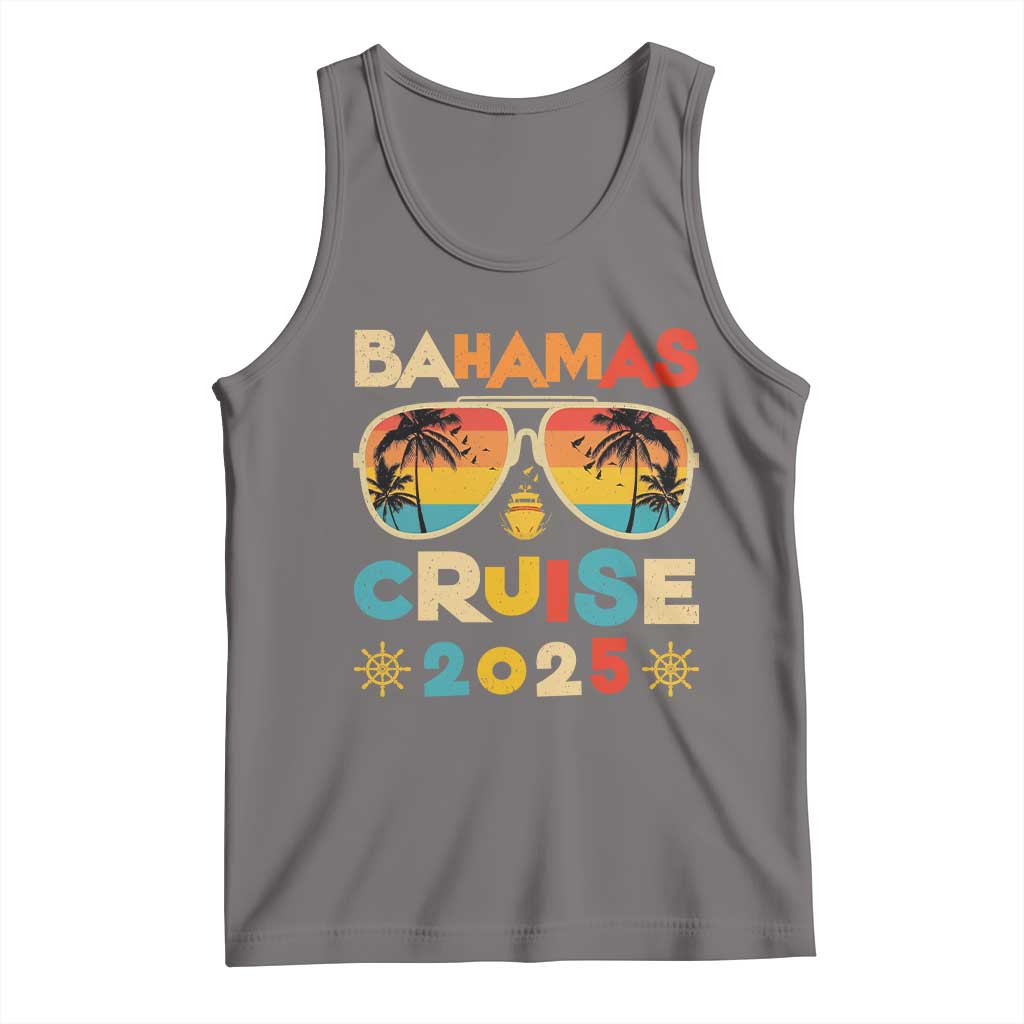 Bahamas Cruise Tank Top Cruisin Together Matching Family Cruise 2025 TS10 Deep Heather Print Your Wear