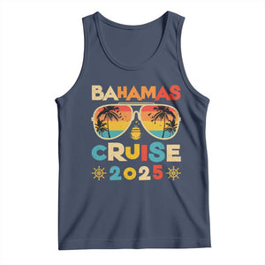 Bahamas Cruise Tank Top Cruisin Together Matching Family Cruise 2025 TS10 Navy Print Your Wear