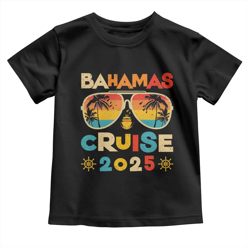 Bahamas Cruise Toddler T Shirt Cruisin Together Matching Family Cruise 2025 TS10 Black Print Your Wear