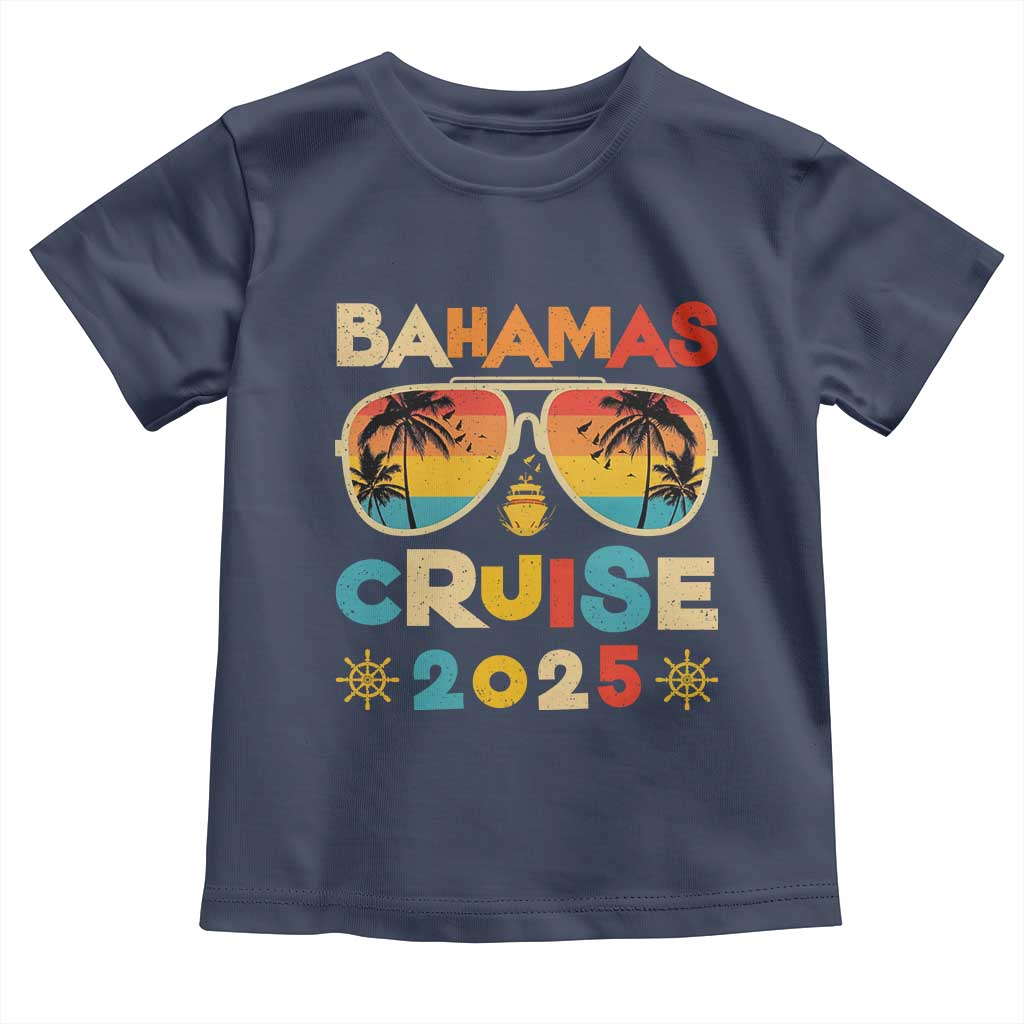 Bahamas Cruise Toddler T Shirt Cruisin Together Matching Family Cruise 2025 TS10 Navy Print Your Wear