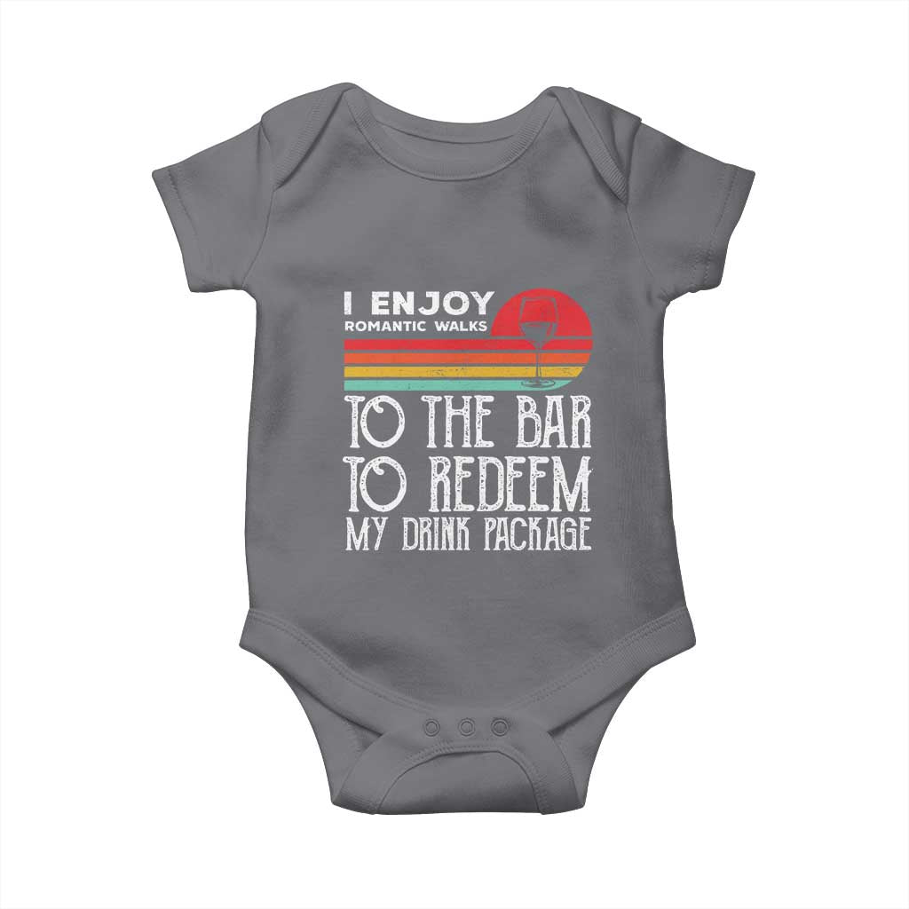 Funny Drinking Cruise Baby Onesie Funny Drink Package Summer Gift TS10 Charcoal Print Your Wear
