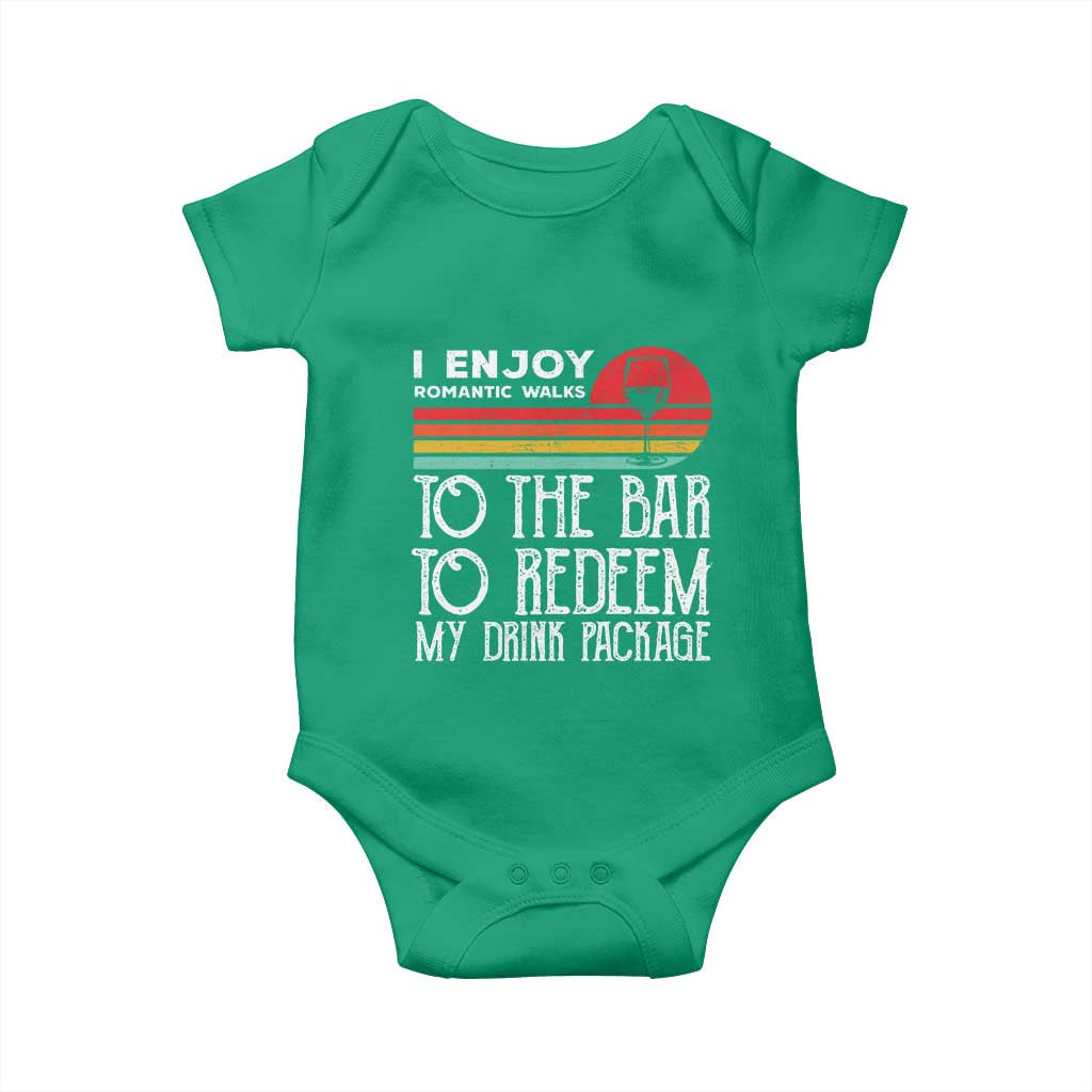 Funny Drinking Cruise Baby Onesie Funny Drink Package Summer Gift TS10 Irish Green Print Your Wear