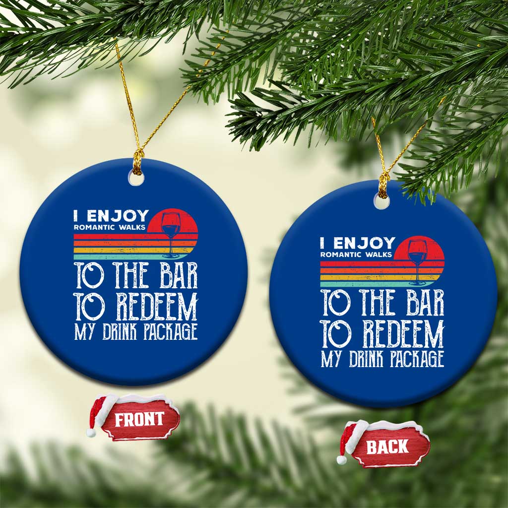 Funny Drinking Cruise Ceramic Ornament Funny Drink Package Summer Gift TS10 1pc Blue Print Your Wear