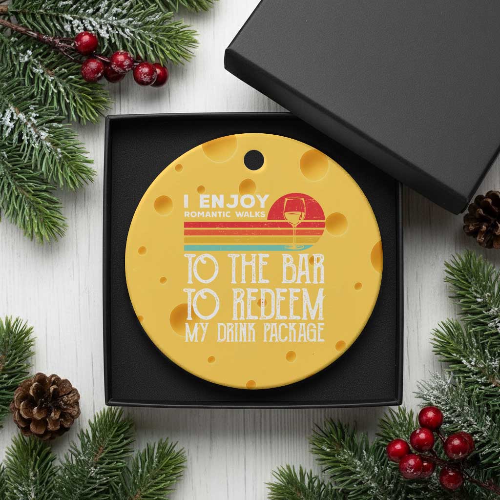 Funny Drinking Cruise Ceramic Ornament Funny Drink Package Summer Gift TS10 1pc Yellow Cheese Print Your Wear