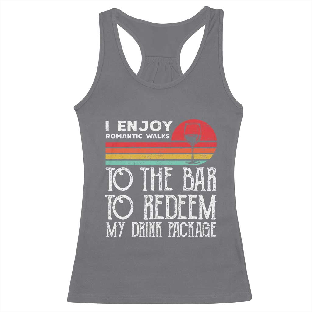Funny Drinking Cruise Racerback Tank Top Funny Drink Package Summer Gift TS10 Charcoal Print Your Wear