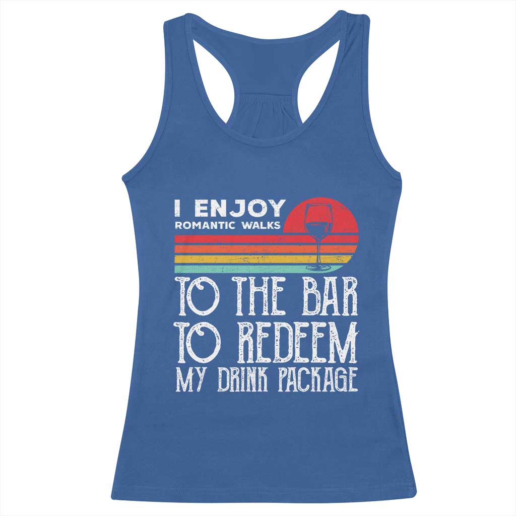 Funny Drinking Cruise Racerback Tank Top Funny Drink Package Summer Gift TS10 Royal Blue Print Your Wear