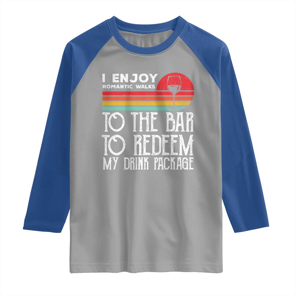 Funny Drinking Cruise Raglan Shirt Funny Drink Package Summer Gift TS10 Sport Gray Royal Print Your Wear