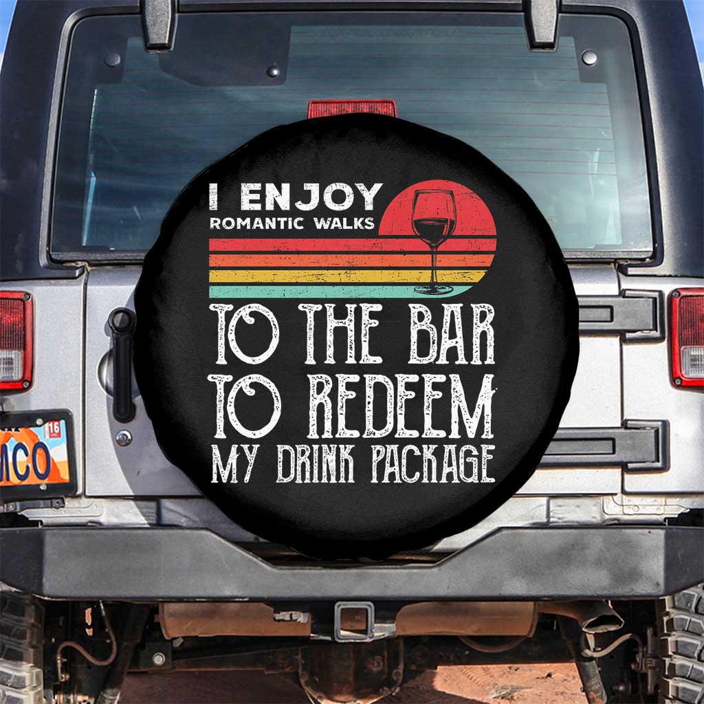 Funny Drinking Cruise Spare Tire Cover Funny Drink Package Summer Gift TS10 No hole Black Print Your Wear