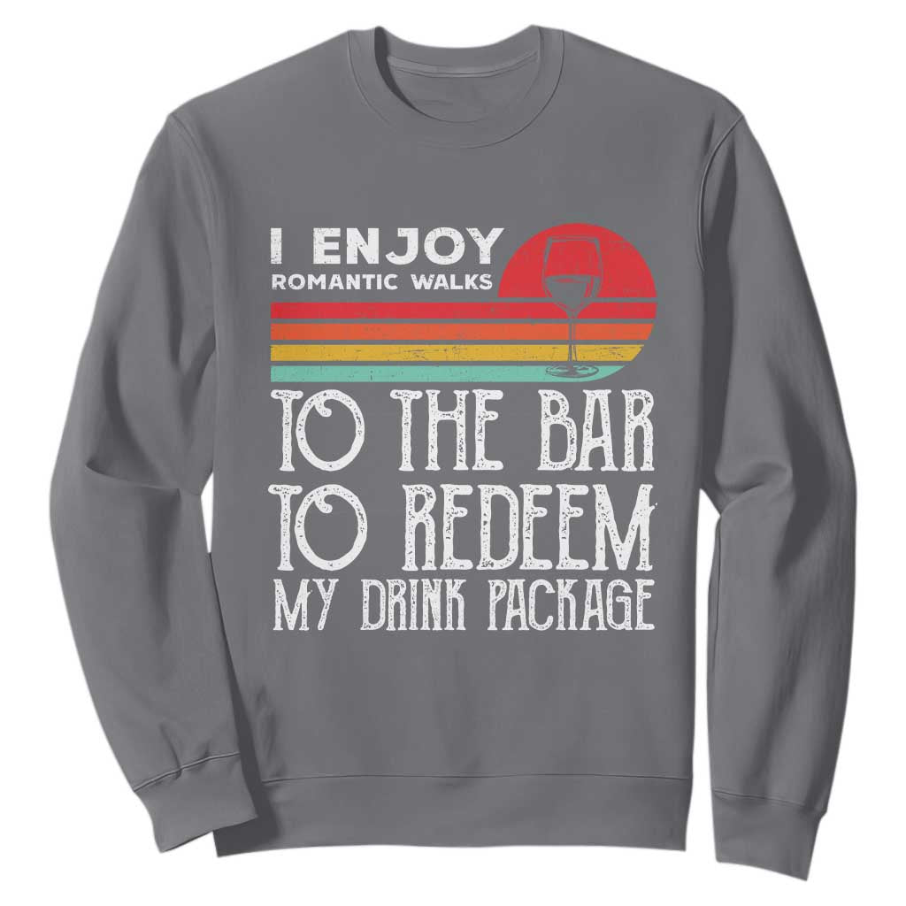 Funny Drinking Cruise Sweatshirt Funny Drink Package Summer Gift TS10 Charcoal Print Your Wear