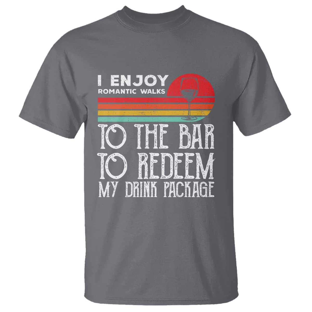 Funny Drinking Cruise T Shirt Funny Drink Package Summer Gift TS10 Charcoal Print Your Wear