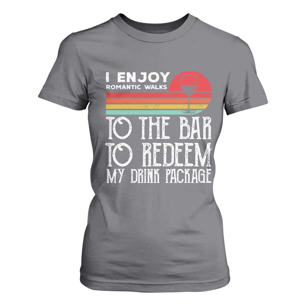 Funny Drinking Cruise T Shirt For Women Funny Drink Package Summer Gift TS10 Charcoal Print Your Wear