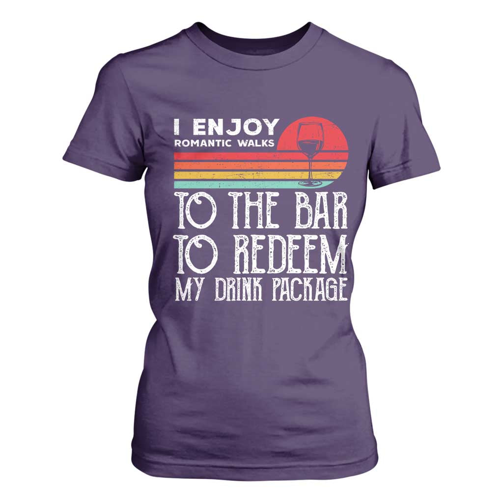 Funny Drinking Cruise T Shirt For Women Funny Drink Package Summer Gift TS10 Purple Print Your Wear