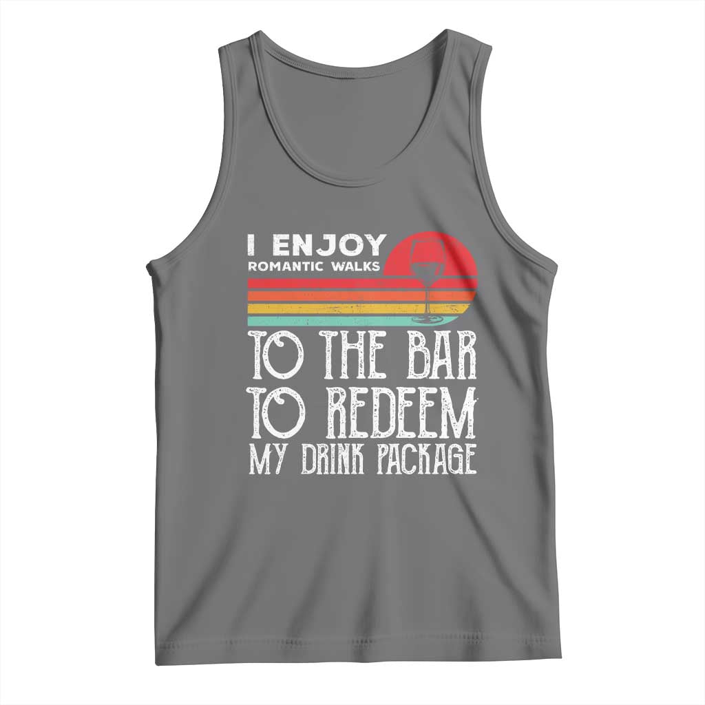 Funny Drinking Cruise Tank Top Funny Drink Package Summer Gift TS10 Black Heather Print Your Wear