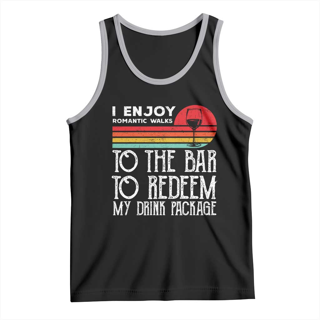 Funny Drinking Cruise Tank Top Funny Drink Package Summer Gift TS10 Black Athletic Heather Print Your Wear