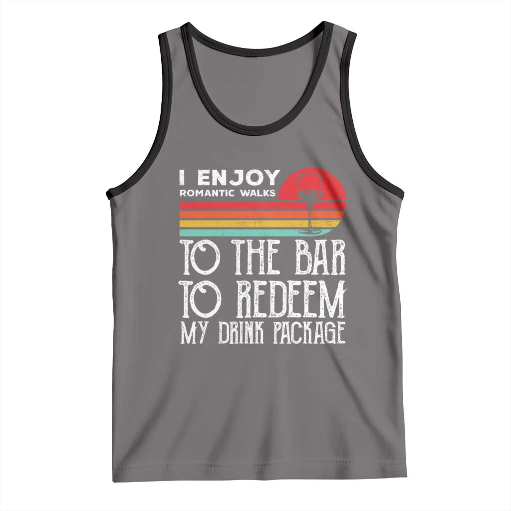 Funny Drinking Cruise Tank Top Funny Drink Package Summer Gift TS10 Deep Heather Black Print Your Wear