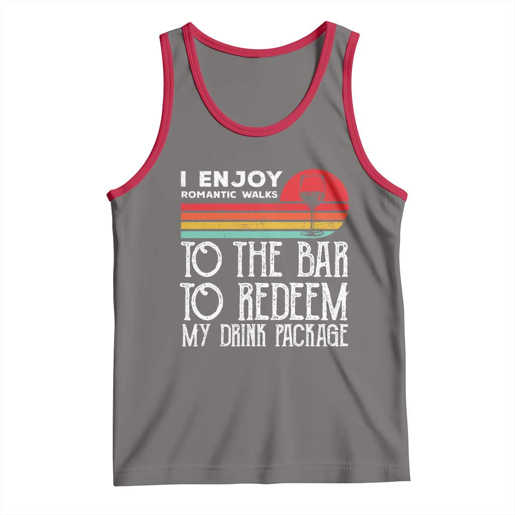 Funny Drinking Cruise Tank Top Funny Drink Package Summer Gift TS10 Deep Heather Red Print Your Wear