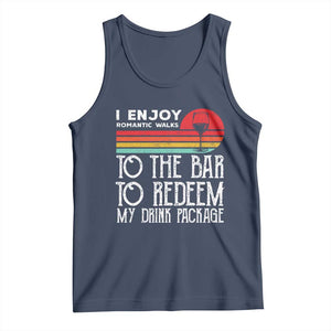 Funny Drinking Cruise Tank Top Funny Drink Package Summer Gift TS10 Navy Print Your Wear