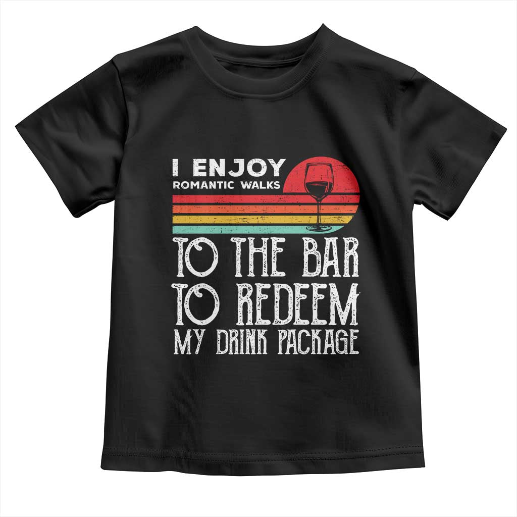 Funny Drinking Cruise Toddler T Shirt Funny Drink Package Summer Gift TS10 Black Print Your Wear