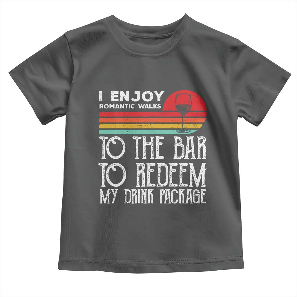 Funny Drinking Cruise Toddler T Shirt Funny Drink Package Summer Gift TS10 Dark Heather Print Your Wear