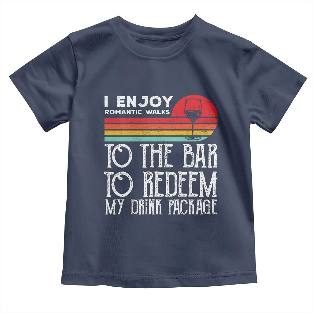 Funny Drinking Cruise Toddler T Shirt Funny Drink Package Summer Gift TS10 Navy Print Your Wear