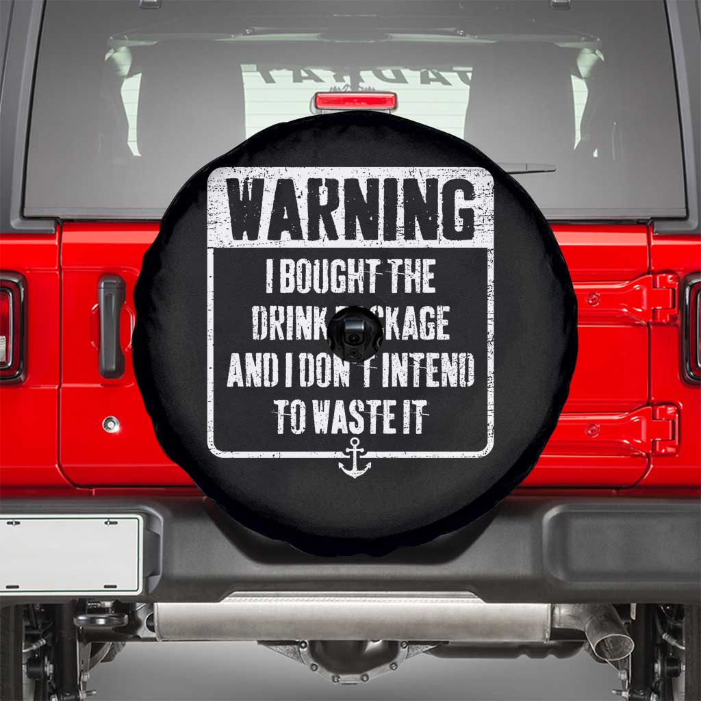 Funny Cruise Spare Tire Cover I Bought The Drink Package TS10 Black Print Your Wear