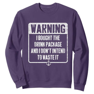 Funny Cruise Sweatshirt I Bought The Drink Package TS10 Purple Print Your Wear