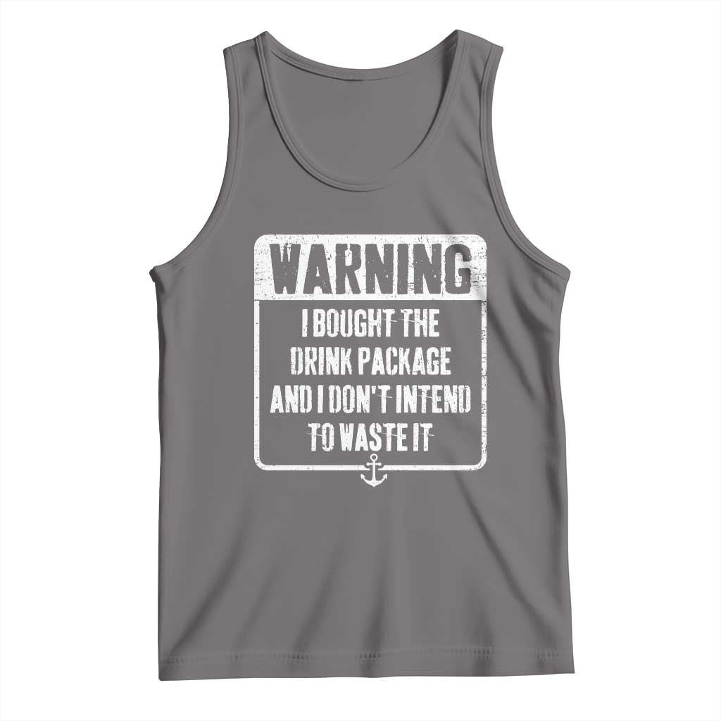 Funny Cruise Tank Top I Bought The Drink Package TS10 Deep Heather Print Your Wear