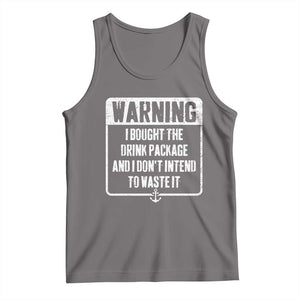 Funny Cruise Tank Top I Bought The Drink Package TS10 Deep Heather Print Your Wear