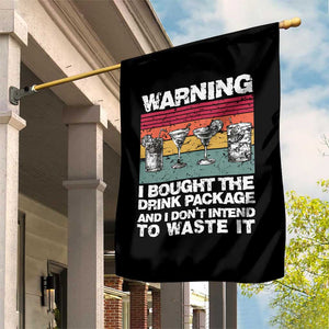 Funny Cruise Garden Flag Warning I Bought The Drink Package Retro Vintage TS10 Print Your Wear