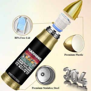 Funny Cruise Bullet Tumbler Warning I Bought The Drink Package Retro Vintage TS10 Print Your Wear