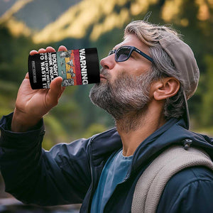 Funny Cruise 4 in 1 Can Cooler Tumbler Warning I Bought The Drink Package Retro Vintage TS10 Print Your Wear