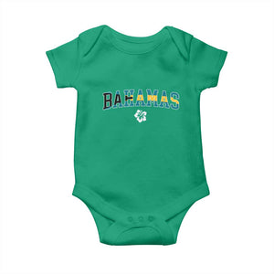 Bahamas Flag Baby Onesie Caribbean Hibiscus Flower Beach Summer Vacation TS10 Irish Green Print Your Wear