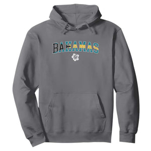 Bahamas Flag Hoodie Caribbean Hibiscus Flower Beach Summer Vacation TS10 Charcoal Print Your Wear