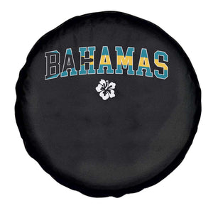 Bahamas Flag Spare Tire Cover Caribbean Hibiscus Flower Beach Summer Vacation TS10 Print Your Wear