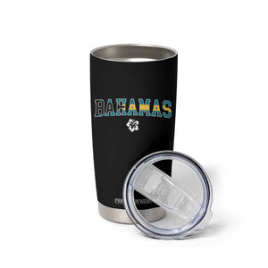 Bahamas Flag Tumbler Cup Caribbean Hibiscus Flower Beach Summer Vacation TS10 Print Your Wear