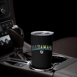 Bahamas Flag Tumbler Cup Caribbean Hibiscus Flower Beach Summer Vacation TS10 Print Your Wear