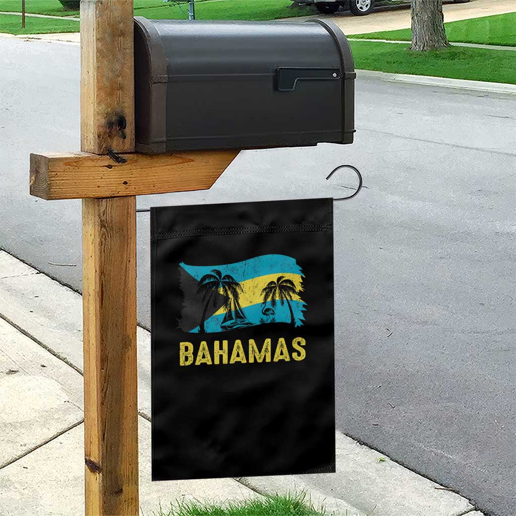 Bahamas Flag Garden Flag Tropical Island Palm Trees Bahamian Gifts TS10 Print Your Wear