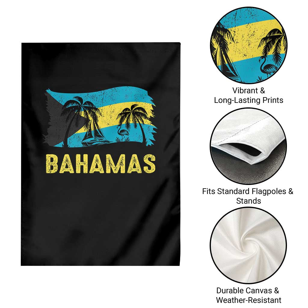 Bahamas Flag Garden Flag Tropical Island Palm Trees Bahamian Gifts TS10 Print Your Wear