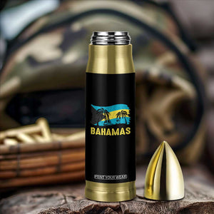 Bahamas Flag Bullet Tumbler Tropical Island Palm Trees Bahamian Gifts TS10 Print Your Wear