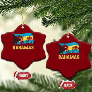 Bahamas Flag Ceramic Ornament Tropical Island Palm Trees Bahamian Gifts TS10 Print Your Wear
