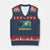 Bahamas Flag V-Neck Knit Sweater Vest Tropical Island Palm Trees Bahamian Gifts TS10 Navy Red Print Your Wear