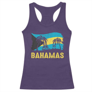Bahamas Flag Racerback Tank Top Tropical Island Palm Trees Bahamian Gifts TS10 Purple Print Your Wear