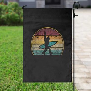 Vintage Bigfoot Surfing Garden Flag Sasquatch Beach Vacation Retro Surf Sun Shaka TS10 Print Your Wear