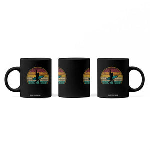 Vintage Bigfoot Surfing Coffee Mug Sasquatch Beach Vacation Retro Surf Sun Shaka TS10 Print Your Wear